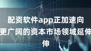 配资软件app正加速向更广阔的资本市场领域延伸
